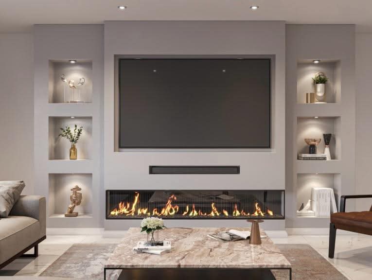 Contemporary Floating Wall